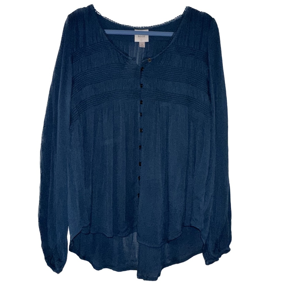 Turquoise Boho Blouse